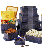 Broadway Basketeers Souring Saphire Sympathy Gift Tower