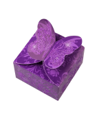 EUBUY 50 Pcs Shiny Glitter Sparkling Butterfly DIY Square Wedding Bridal Party Favor Candy Gift Boxes 