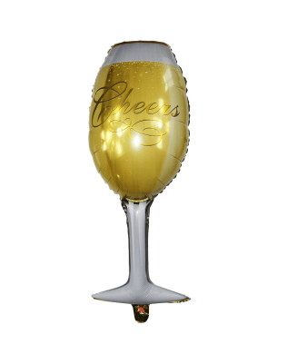 Langxun Wine Glass and Champagne Large Size and Thickened Foil Balloons Air-filled 