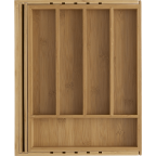 Expandable Bamboo Flatware Tray