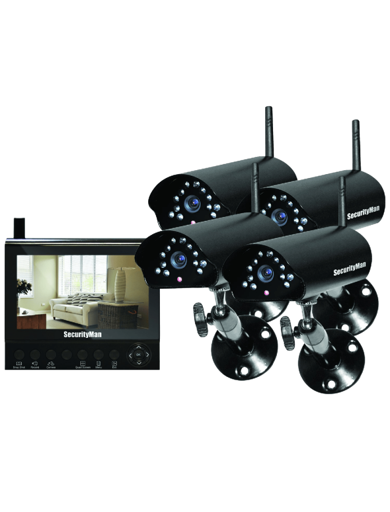 Securityman 4 Channel Wireless Security System