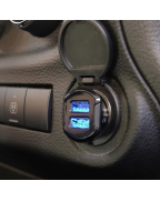 Scosche reVOLT 12W USB Car Charger with Illuminated USB Port