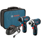 Bosch CLPK27-120 12-Volt Max Lithium-Ion 2-Tool Combo Kit (Drill Driver and Impact Driver) with 2 Batteries Charger and Case 