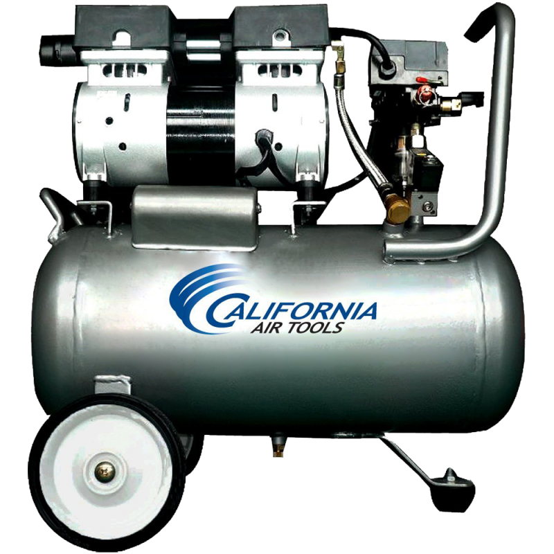 California Air Tools CAT-6310 Ultra Quiet and Oil-Free 1.0 Hp 6.3-Gallon Steel Tank Air Compressor 