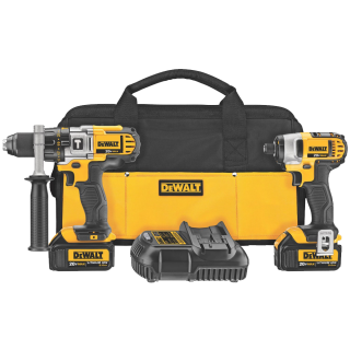 DEWALT DCK290L2 20-Volt MAX Li-Ion 3.0 Ah Hammer Drill and Impact Driver Combo Kit 