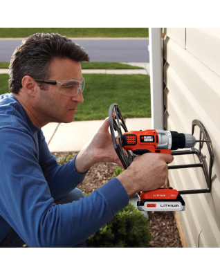 Black & Decker LDX220 SBFC 20-вольтовый литий-ионный дрель-драйвер с быстрым зарядным устройством