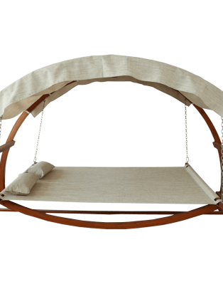 Leisure Season Swing Bed with Canopy