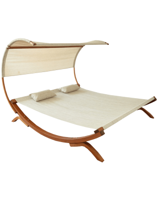 Leisure Season Sunbed with Canopy