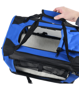 Easipet Fabric Pet Carrier, Medium,Blue 