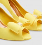 ALIFAIR Bow detail peep-toe courts