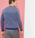 DYNAMO Striped crew neck jumper