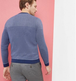 DYNAMO Striped crew neck jumper