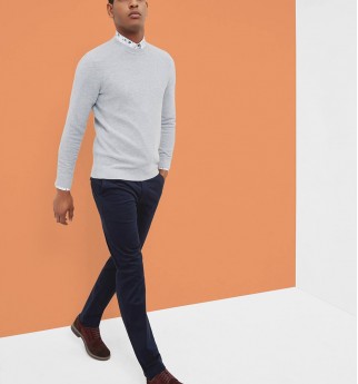 EXMOOR Micro print trousers