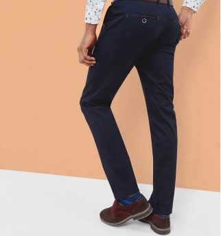 EXMOOR Micro print trousers