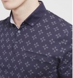 FELLA Diamond print polo shirt