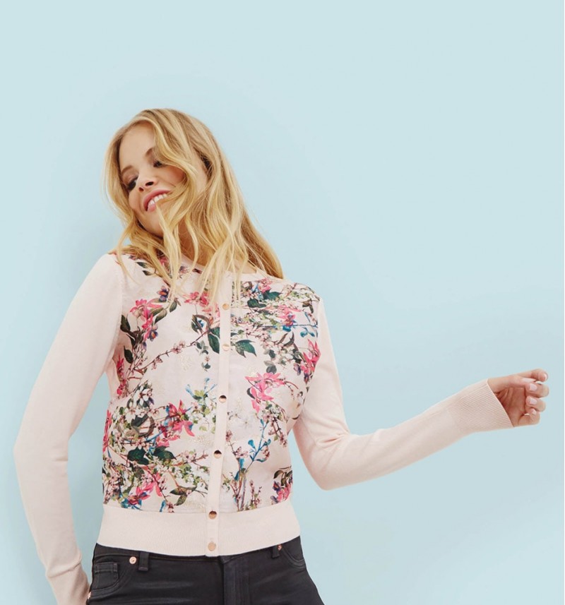 KARLIA Blossom Jacquard cardigan