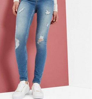 KIMLE Ripped skinny jeans
