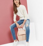 KIMLE Ripped skinny jeans