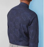 KIRKCUD Floral jacquard cotton shirt 