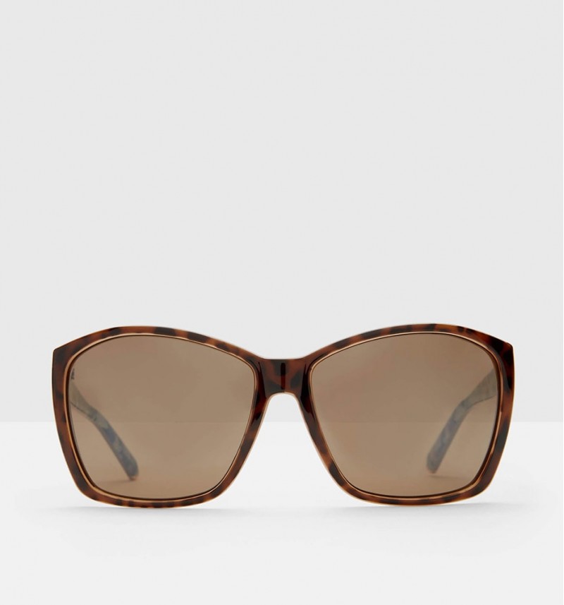 LARKE Oversized printed sunglasses 