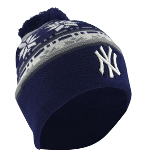 MLB New York Yankees Fashion Cuffed Knit Pom Beanie