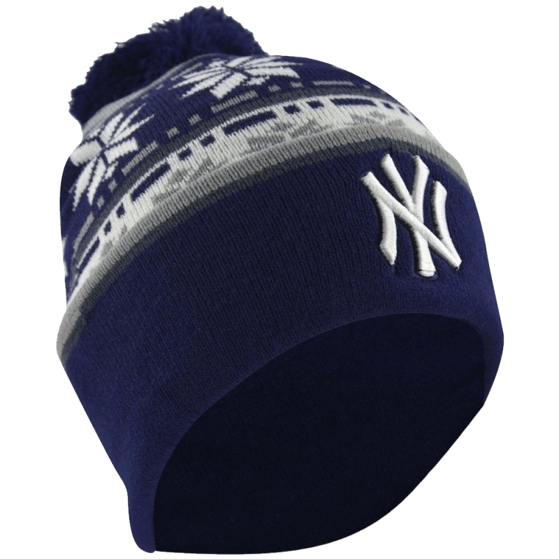 MLB New York Yankees Fashion Cuffed Knit Pom Beanie