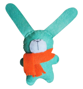 Handmade Stuffed Animals Hare Rabbit Felt Fleece Home Decor