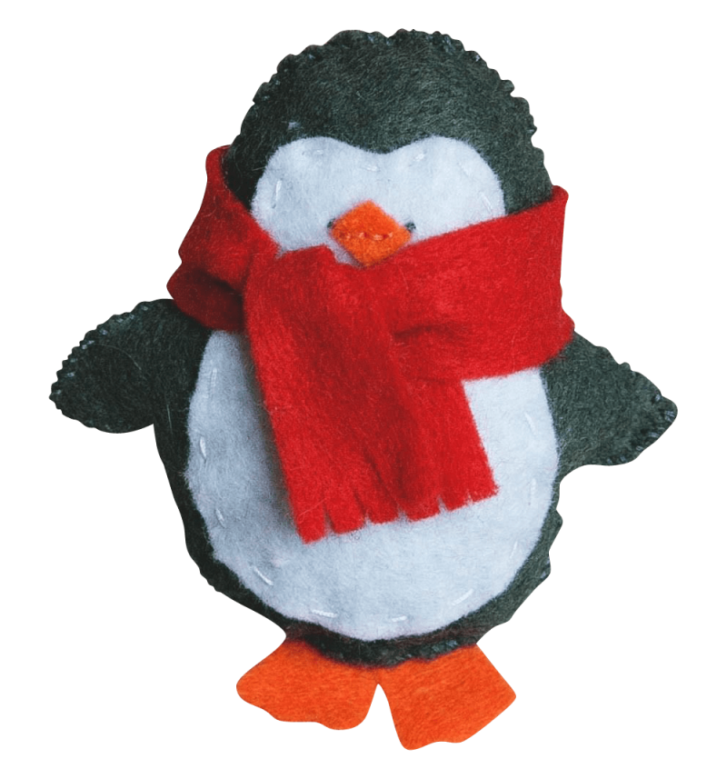 Handmade Stuffed Animals Penguins Felt Fleece Hanging Home Decor Gifts