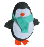 Handmade Stuffed Animals Penguins Felt Fleece Hanging Home Decor Gifts