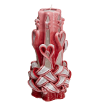 Large Handmade Paraffin Carved Candle