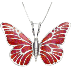 Butterfly Necklace Polymer Clay Jewelry