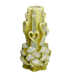 Large Handmade Paraffin Carved Candle