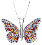 Butterfly Necklace Polymer Clay Jewelry