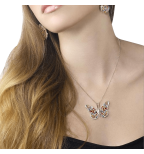 Butterfly Necklace Polymer Clay Jewelry
