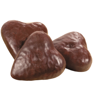Gingerbread cookies in chocolate glaze