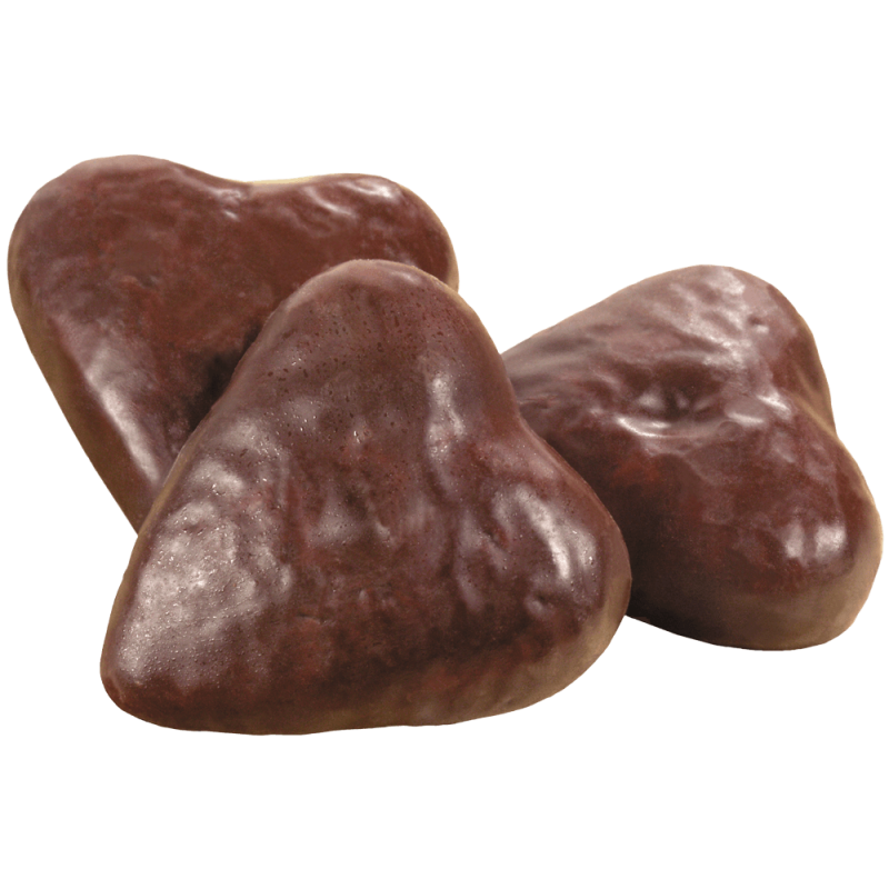 Gingerbread cookies in chocolate glaze