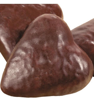 Gingerbread cookies in chocolate glaze
