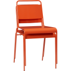 Lucinda Orange Stacking Chair