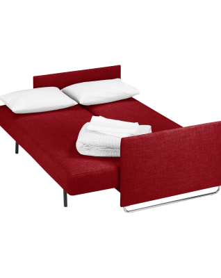 Tandom Red Sleeper Sofa