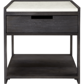 Tux Marble Top Nightstand