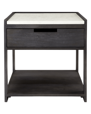Tux Marble Top Nightstand