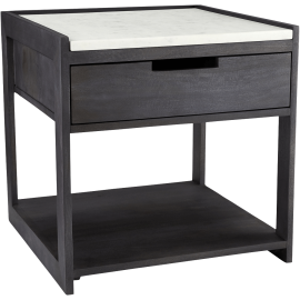 Tux Marble Top Nightstand