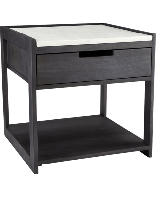 Tux Marble Top Nightstand