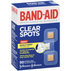 Band-Aid Brand Adhesive Bandages Clear Spots 50 Count