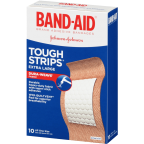Band-Aid Brand Adhesive Bandages Extra Large Tough Strips 10 Count 
