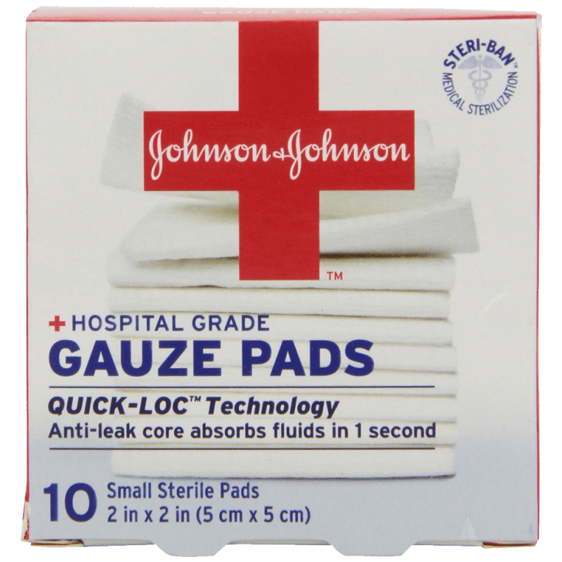 Johnson & Johnson First Aid Gauze Pads (2 x 2-inch) 10-Count Gauze Pads