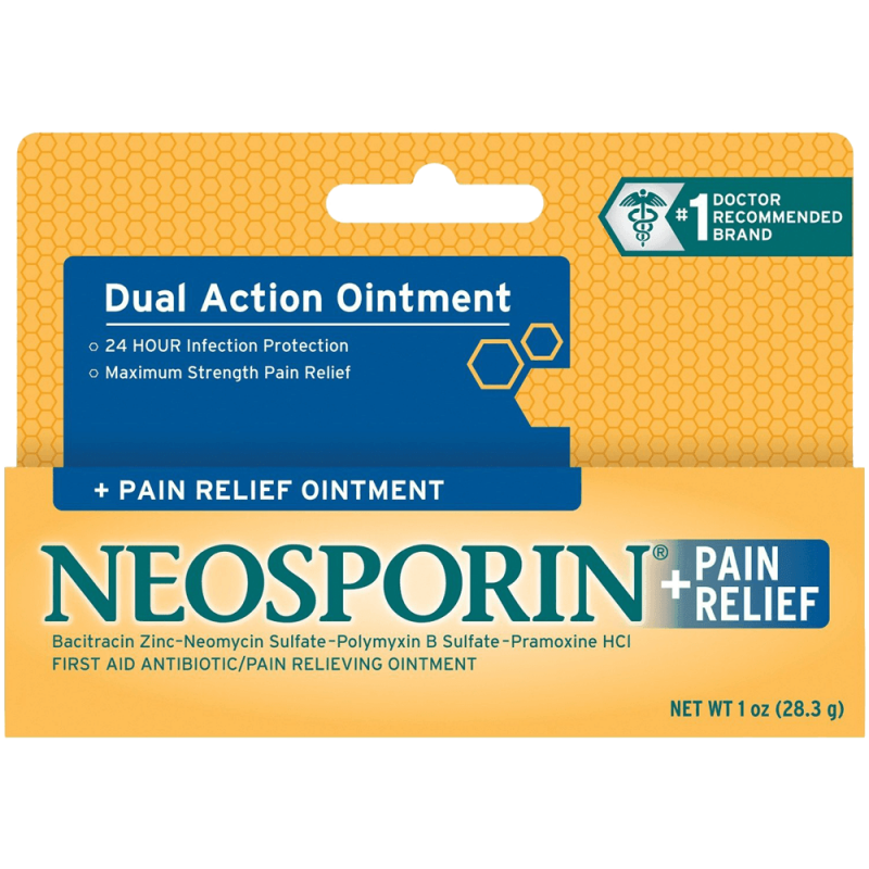 Neosporin First Aid Antibiotic Ointment Maximum Strength Pain Relief 1-Ounce 