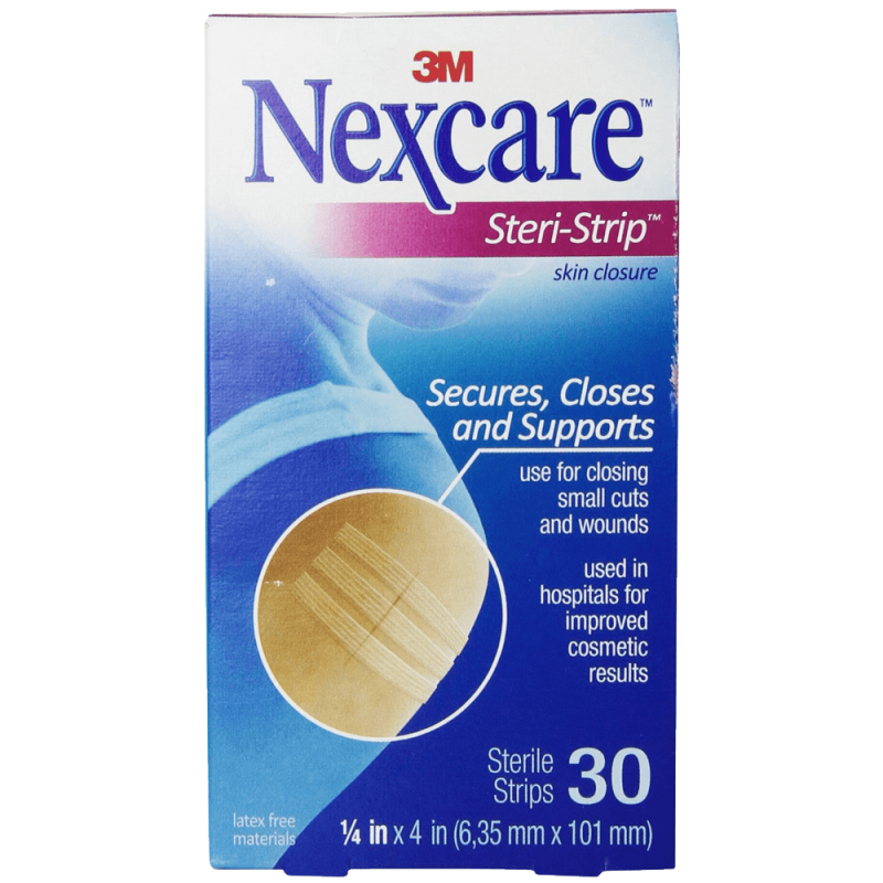 Nexcare Steri-Strip Skin Closure 1-4 X 4 Inches 30 Count 