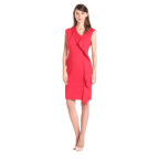 Asymmetrical Neck Ruffle Dress