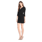 Women's Faux-Wrap Dress